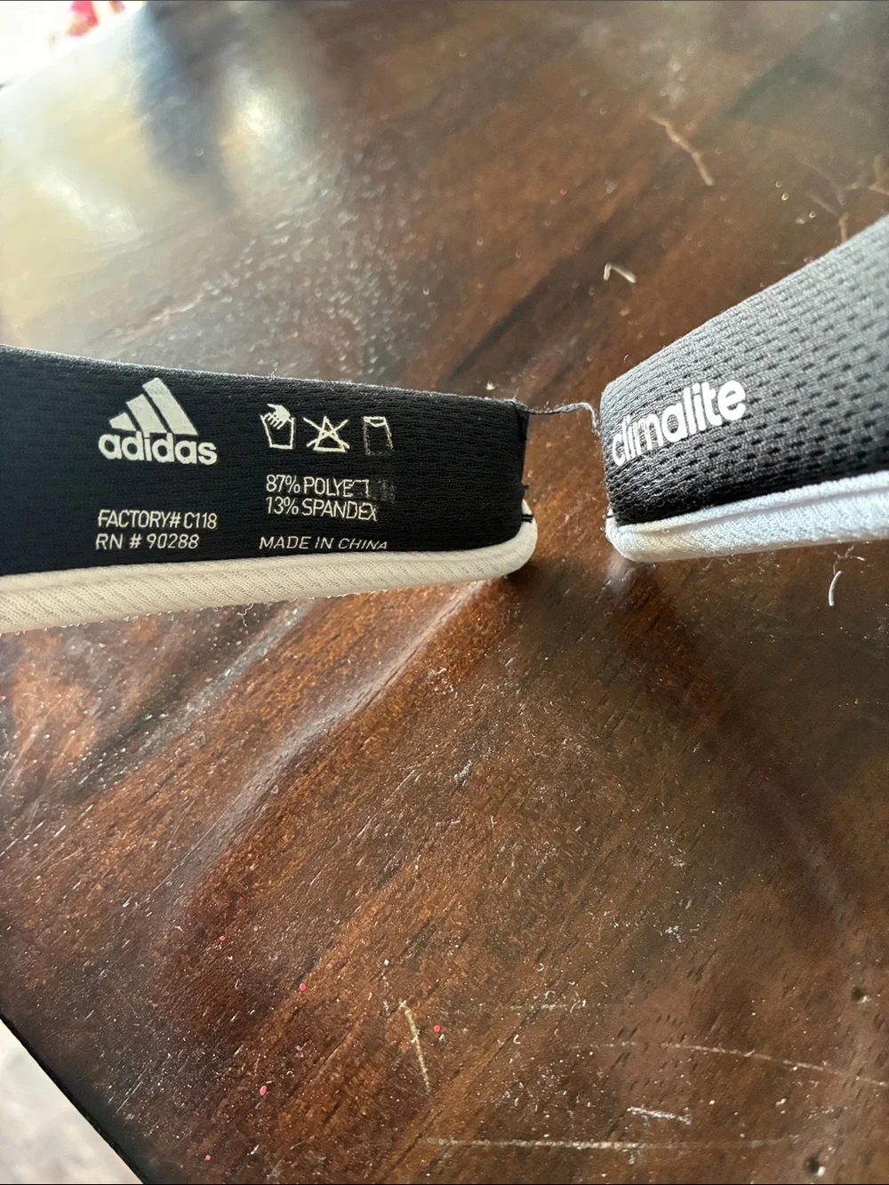 adidas Black and White Men's Sports Visor
